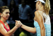 Maria-Sharapova-and-Simona-Halep-Brisbane-International