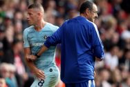 Ross Barkley and Maurizio Sarri Chelsea
