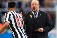 Ayoze Perez and Rafael Benitez Newcastle United