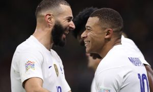 Kylian Mbappe and Karim Benzema France